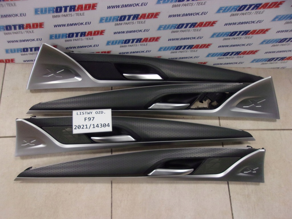 фото №13, Bmw x3 x4 g01 g02 накладки декоративні двері тунель 04kn алюміній romb