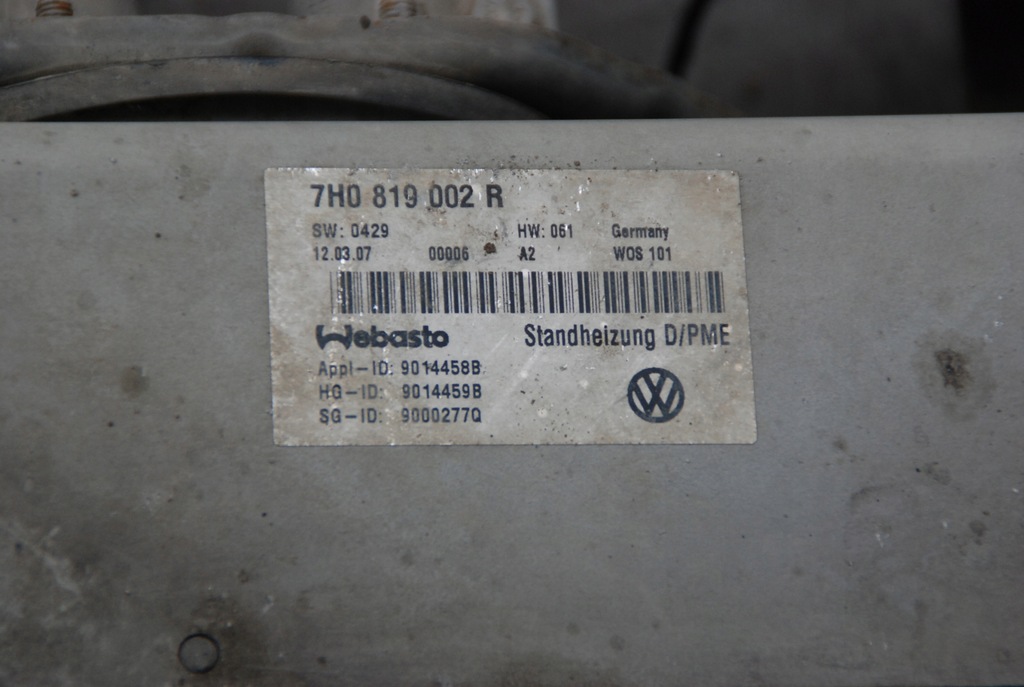 фото №8, Vw t5 multivan webasto обогреватель air top 3500 kpl