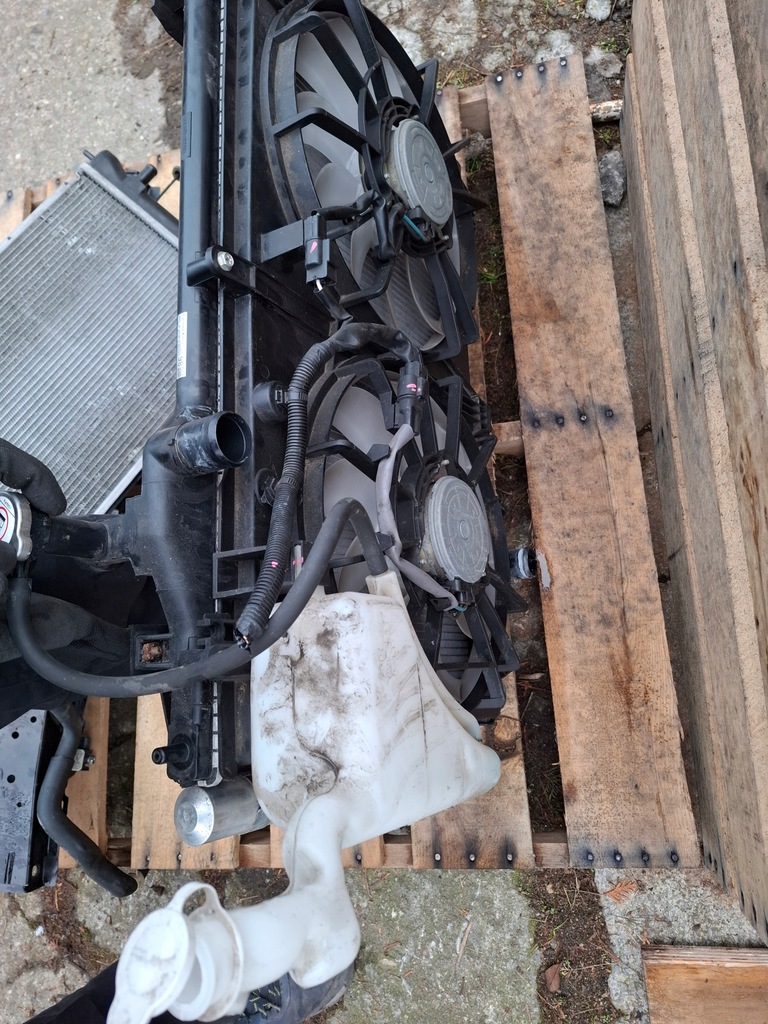 фото №9, Mitsubishi outlander iii 3 lift 15- pas передний балка комплект радиатор phev