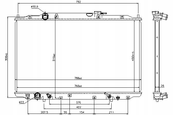 фото №12, Nissens 69477 радиатор, система охлаждение двигателя