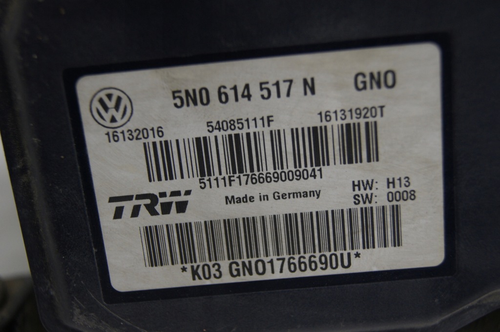 фото №5, Tiguan 4x4 2.0 tdi насос abs 5n0614517n