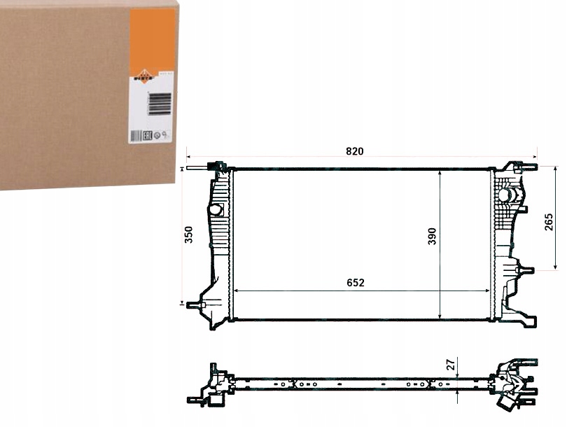 фото №1, Nrf радиатор wody renault fluence 2.0 16v l30c.