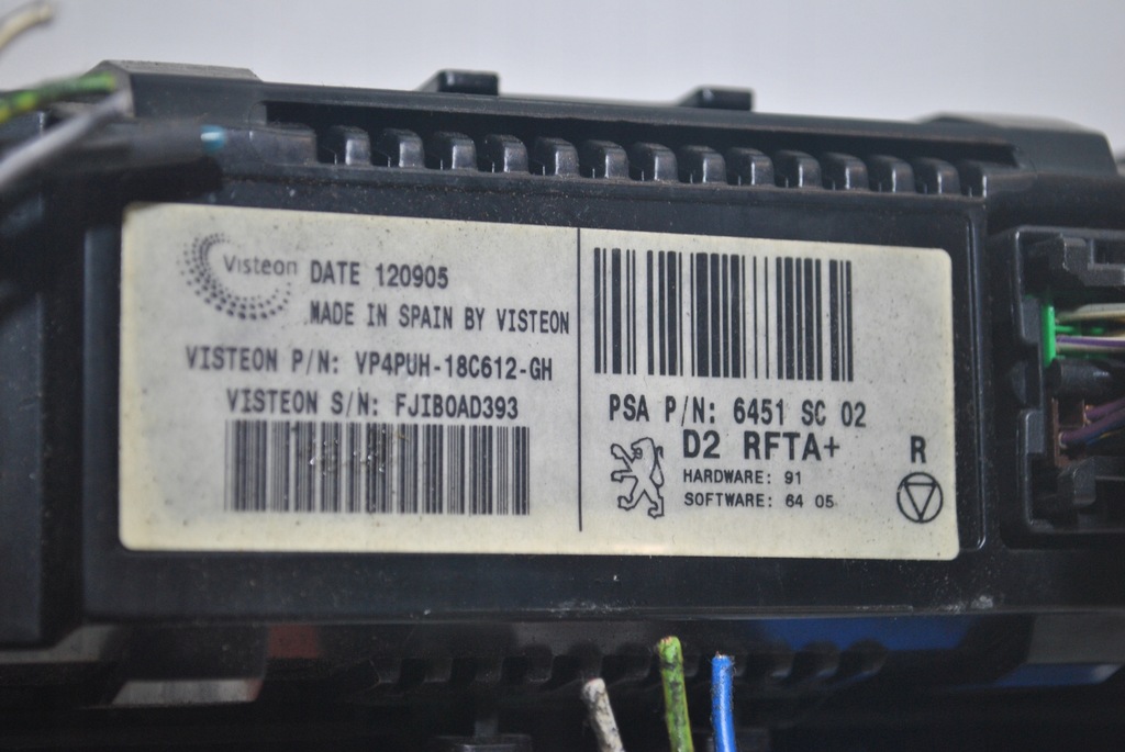 фото №7, Панель обдув peugeot 407 6451sc02