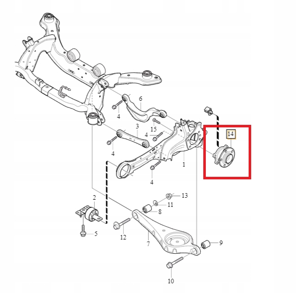 фото №4, Ступица заднего колеса volvo xc60 i 2010-2017r
