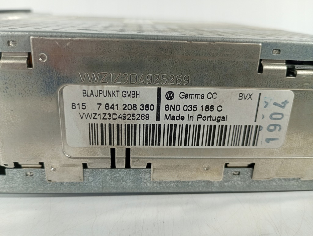 фото №5, Vw polo n9 9n 01-09 радіо касетний касета відсутній код оригінальний номер 6n0035188c