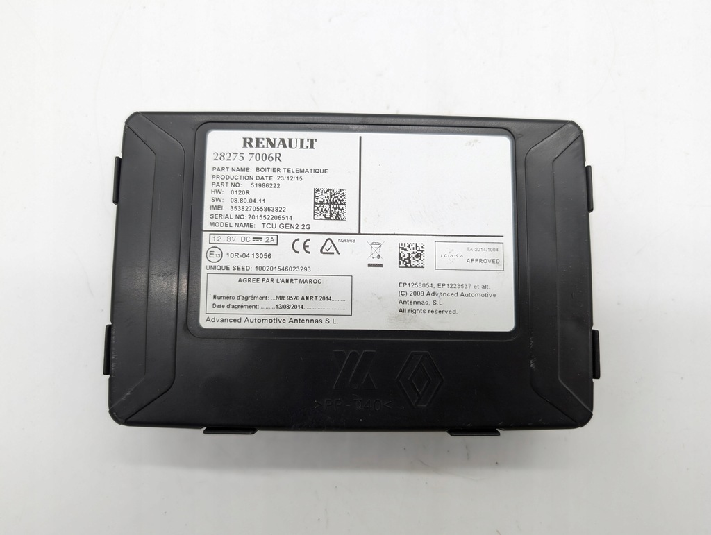 фото №1, Модуль tcu renault megane iv 282757006r