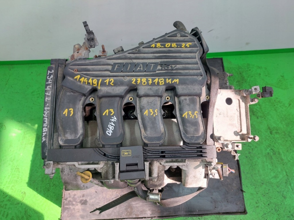 фото №12, Двигун блок двигуна бензин форсунки fiat stilo 1.6 16v 103km 2001-2007r 287tyś