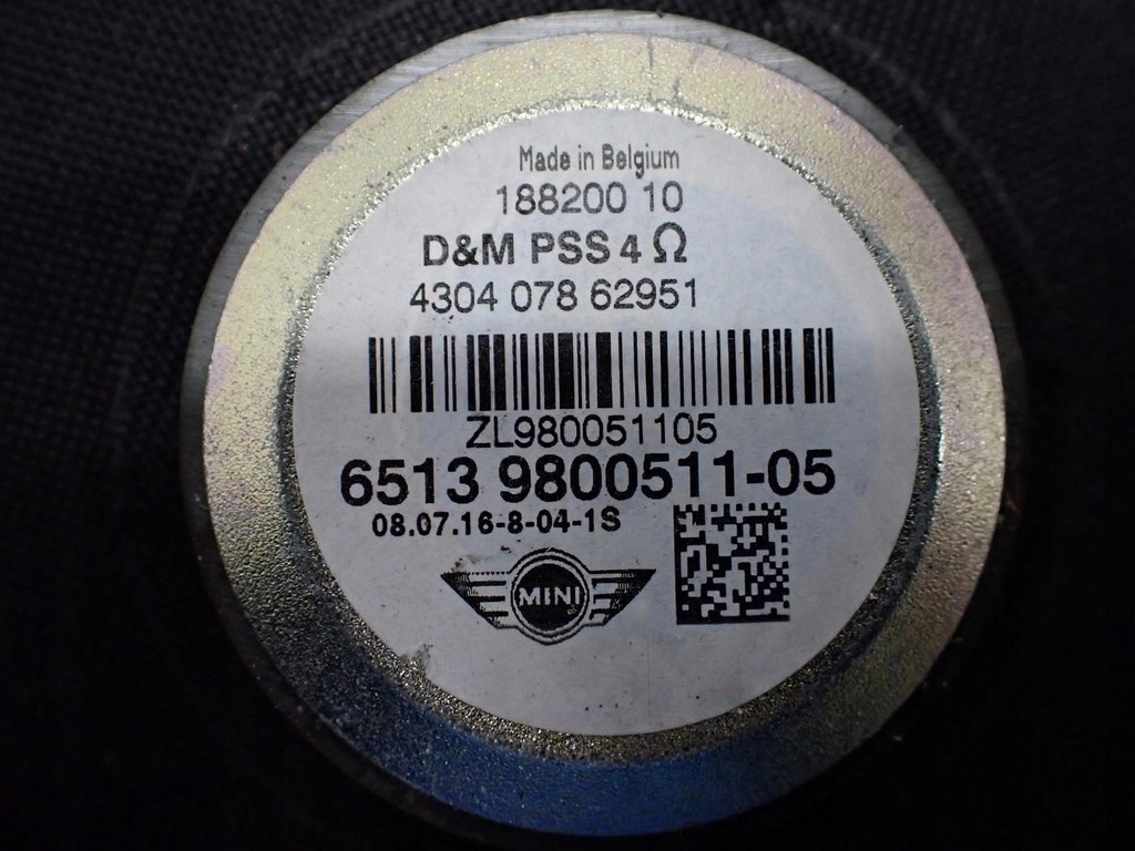 фото №3, Динамик заводской оригинал 9800511 mini countryman r60 16r
