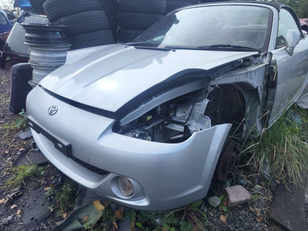 фото №10, Toyota mr2 капот pas радиатор воды кондиционера бампер перед серебристый