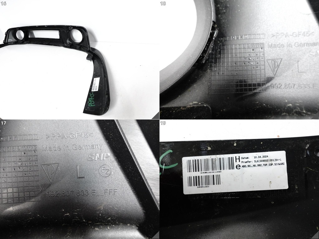 фото №14, Porsche 911 992 turbo s 20- бампер спойлер дифузор задня + рамка вихлоп l+r