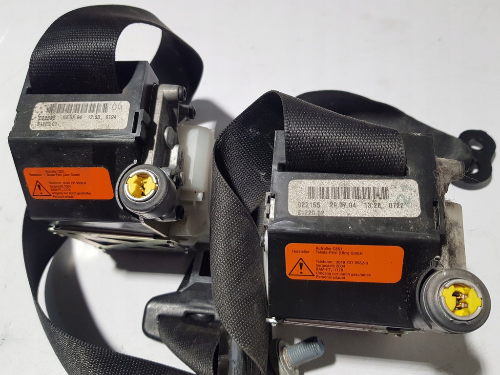 фото №3, Ремни перед левый правый комплект mercedes slk r171 w171