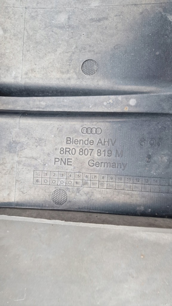 фото №7, Спойлер накладка накладка бампера audi q5 sq5 8r 8r0807521bl 8r0807819m