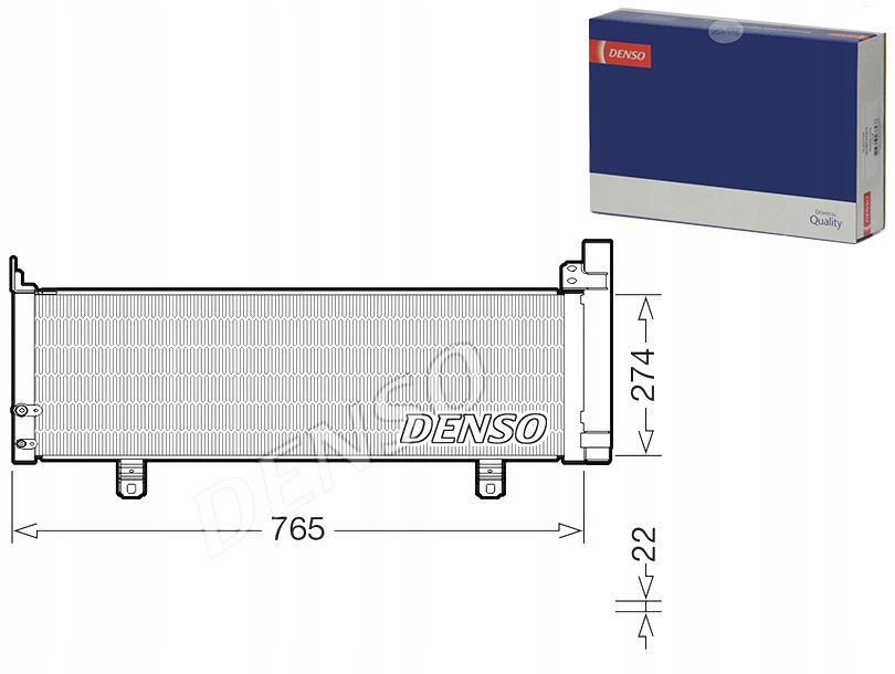 фото №1, Конденсатор toyota camry v5 11- denso