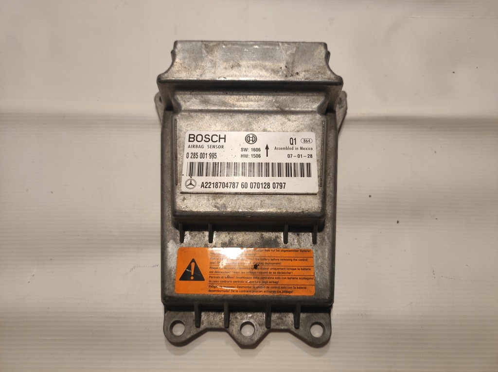 фото №1, Датчик блок керування подушка безпеки mercedes-benz оригінальний номер a2218704787