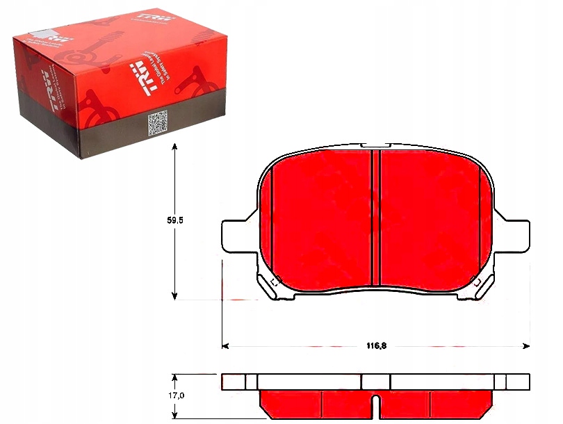 фото №1, Гальмівні колодки гальмівні toyota перед camry 2,2-3,0 96-01