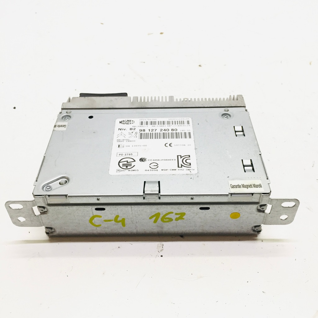 фото №1, Радио 9812724080 citroen c4 ii b7