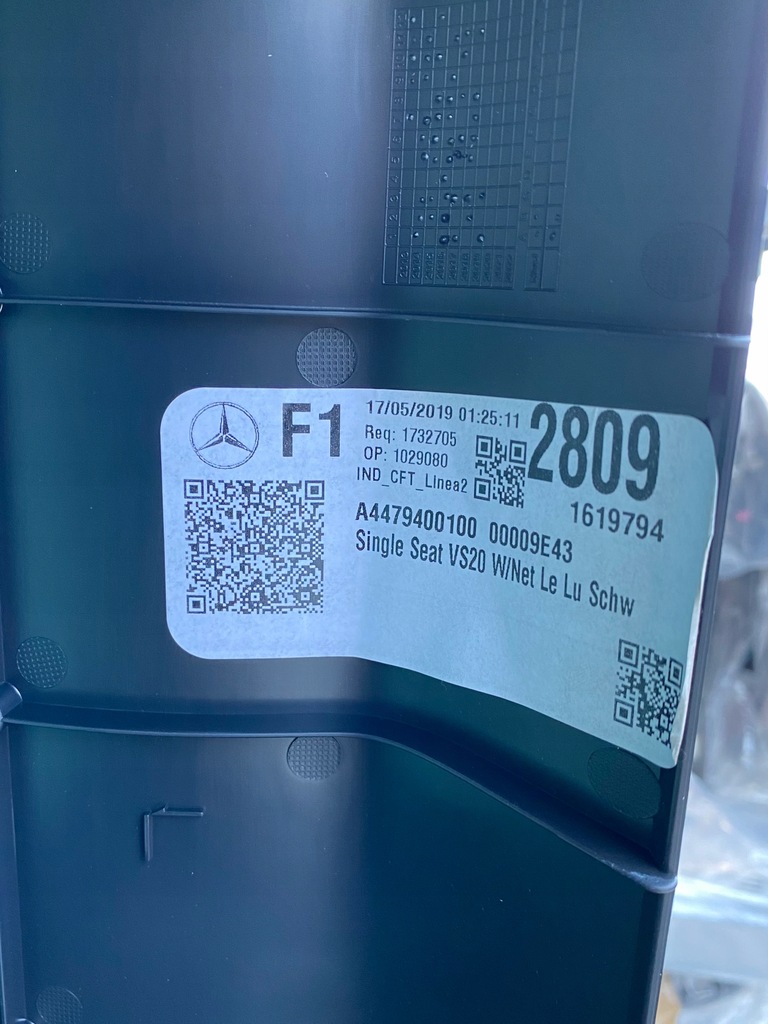 фото №8, Mercedes benz v w447 сидіння сидіння задня a4479400100