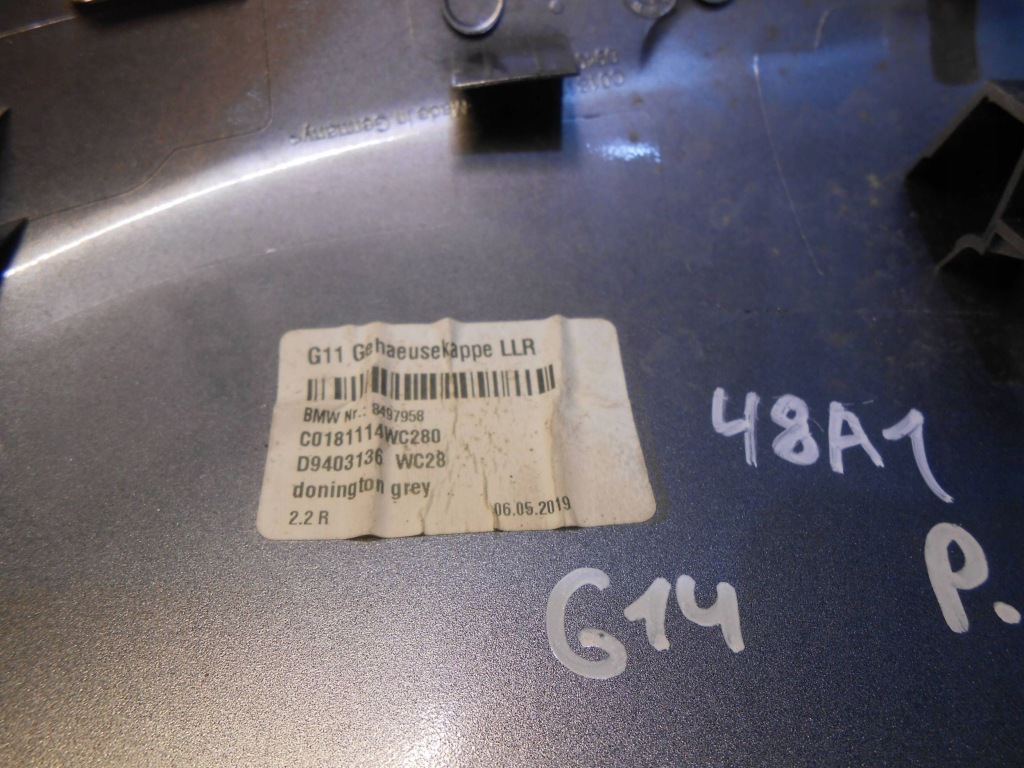 Bmw g14 g15 корпус зеркало правая код лакокрасочного покрытия wc28 donington grey 8497958 Оригинал