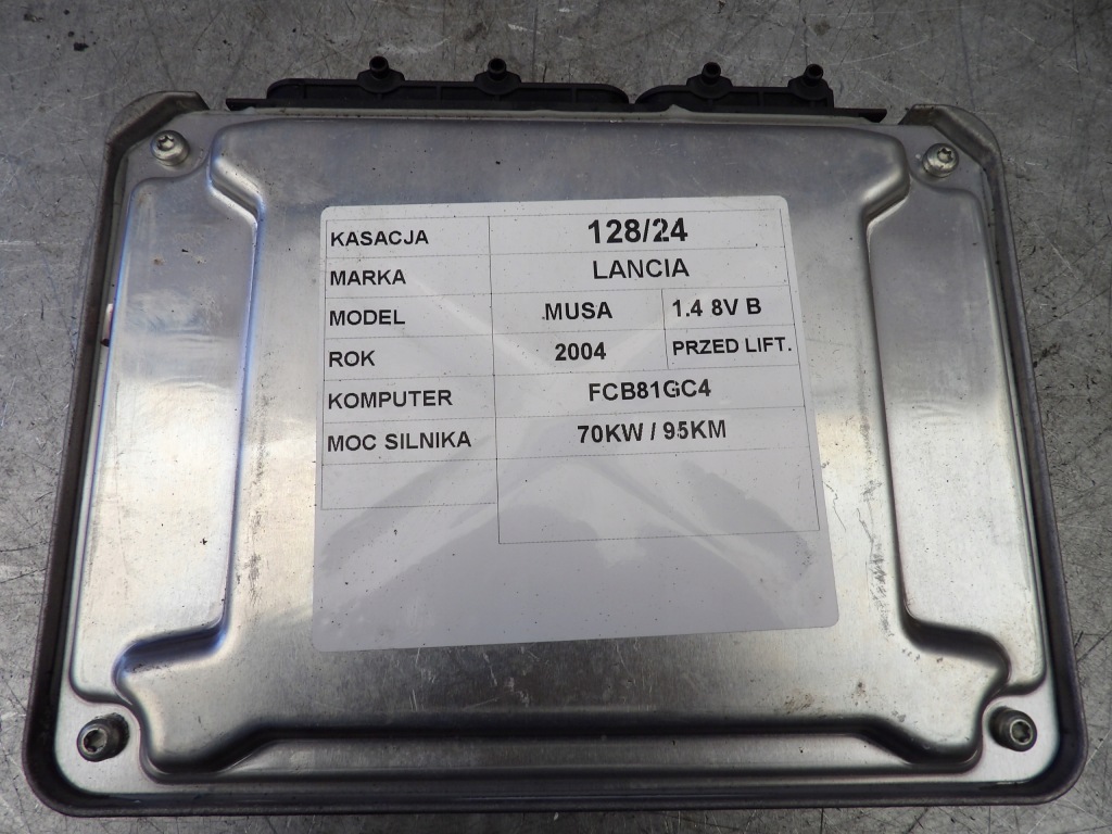 фото №1, Lancia musa бортовой компьютер блок управления fcb81gc4, 51800536 cfc228f.04