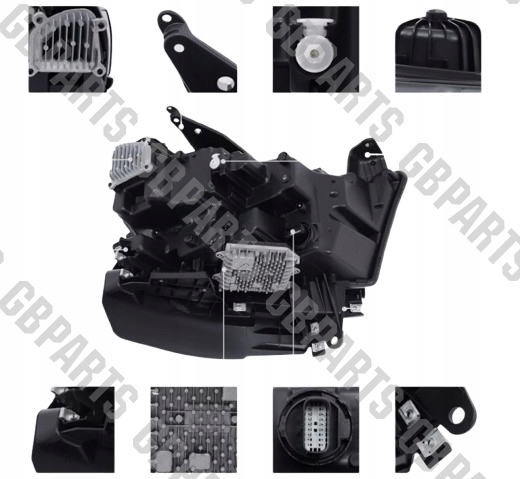 Фара левая full led черная dodge ram 2019- limited longhorn Доставка