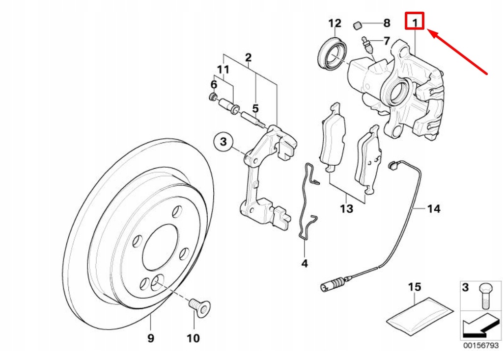фото №6, Mini cooper r50, r53 rear left суппорт housing 34216757247 6757247