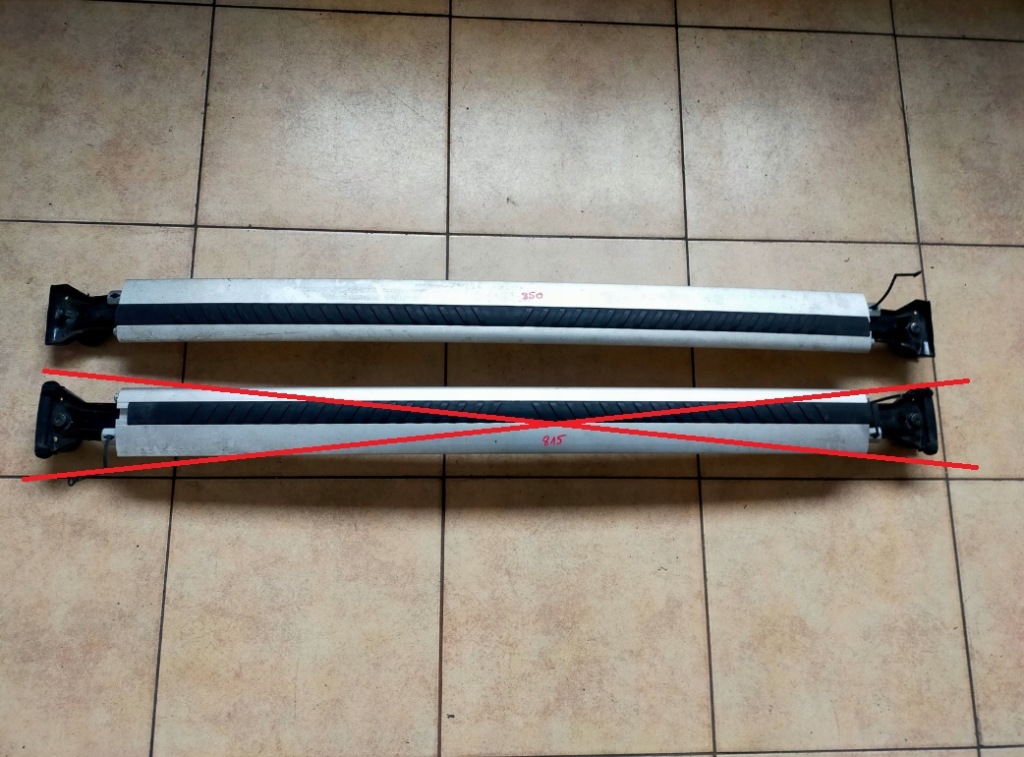 Купити Volvo поперечини поперечина на рейлінги сріблястий