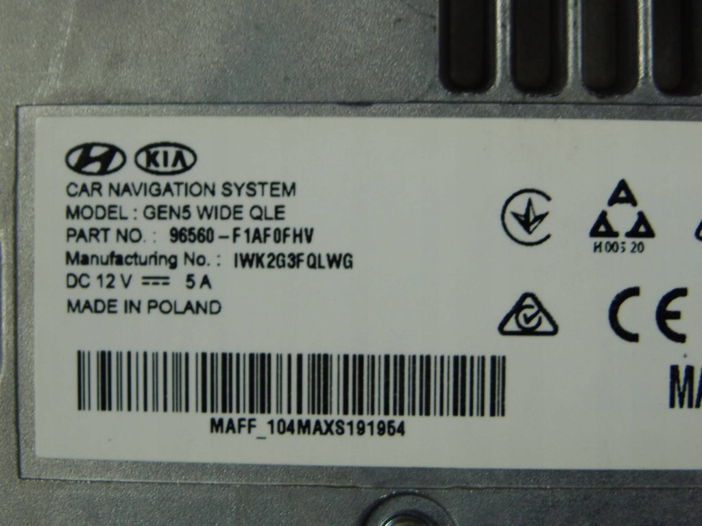 фото №9, Kia sportage iv 2015+ радио навигация дисплей 96560-f1af0fhv