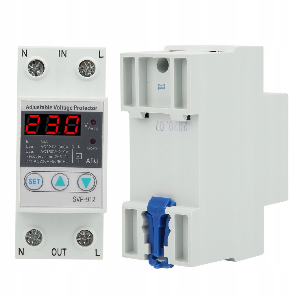 фото №15, Реле захисту напруги 63a 230vac 50hz