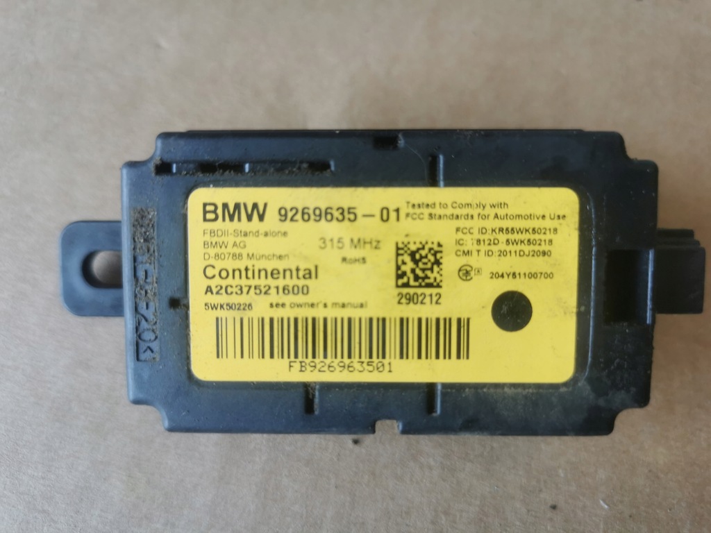 фото №1, Модуль блок керування сигналізація bmw f30 9269635