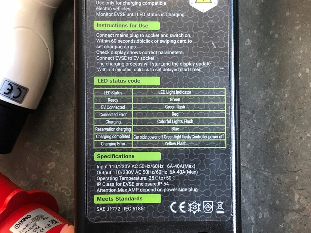 фото №10, Зарядное устройство 32a ac 380v трёхфазная сеть 7kw typ 2 europa ip65-tpu saej1772 iec61851