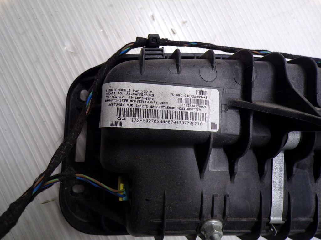 фото №2, Подушка безпеки подушка пасажира mercedes slk r 172