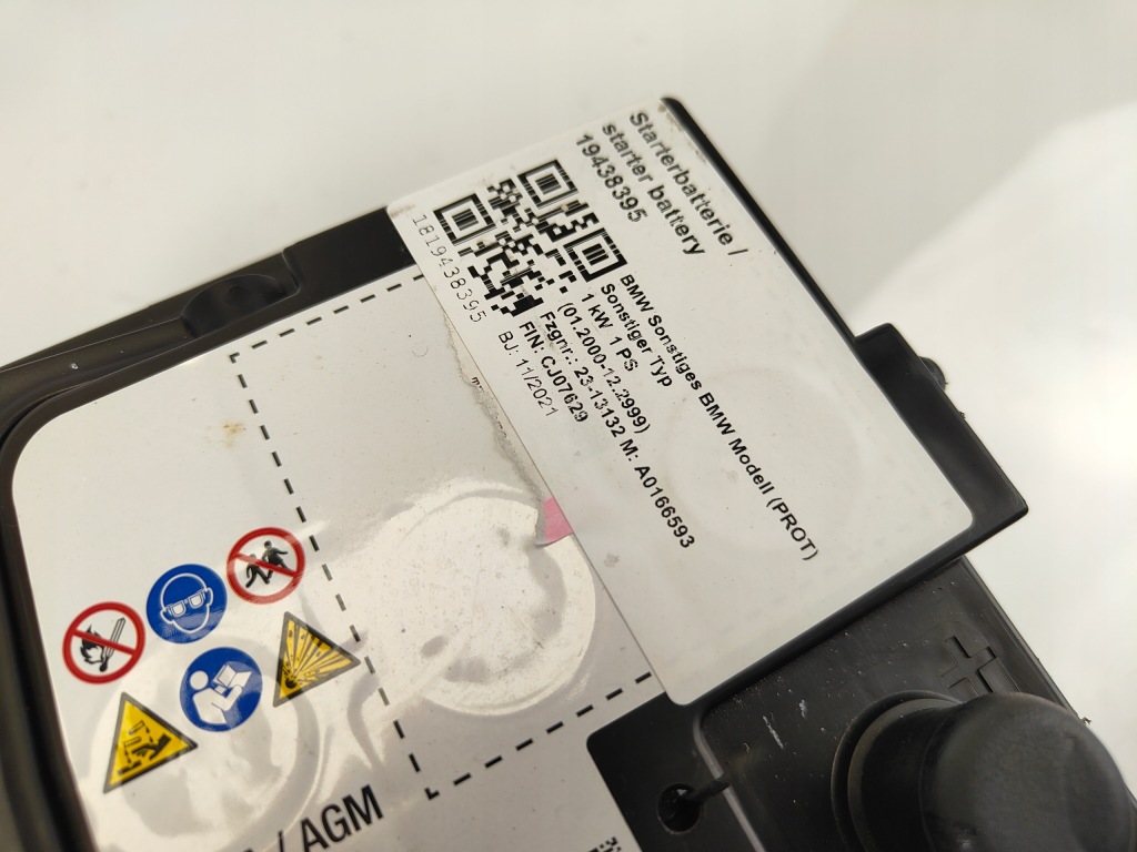 фото №4, Акумулятор акумулятор agm 12v 70ah 720a bmw 9878490 oem 2021 rok