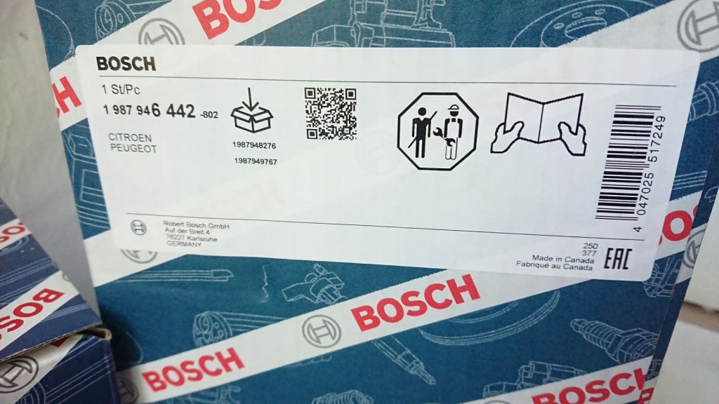 фото №14, Набір розподільного валу + ремінь генератора bosch citroen c5 ii iii