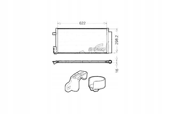 фото №2, Denso dcn13110 конденсатор, кондиционер