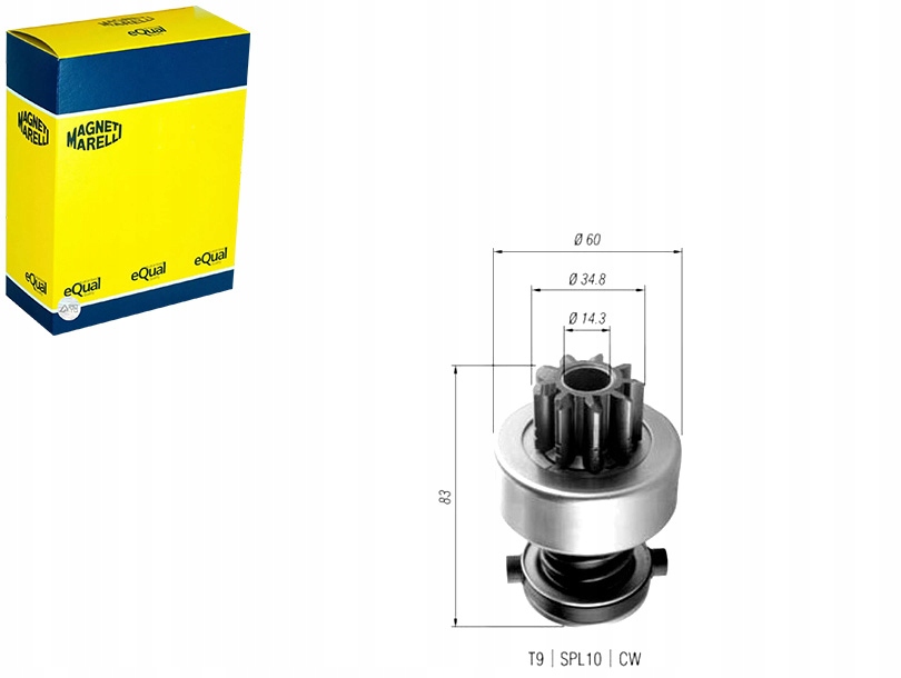 Купить Шестерня, стартер magneti marelli 940113020358