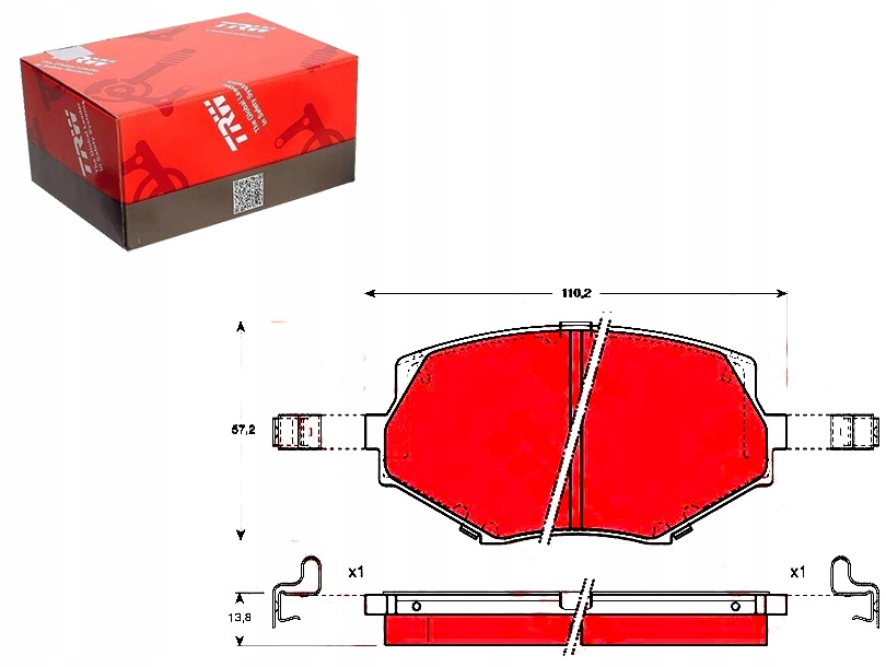 фото №1, Гальмівні колодки гальмівний. mazda mx5 93-05