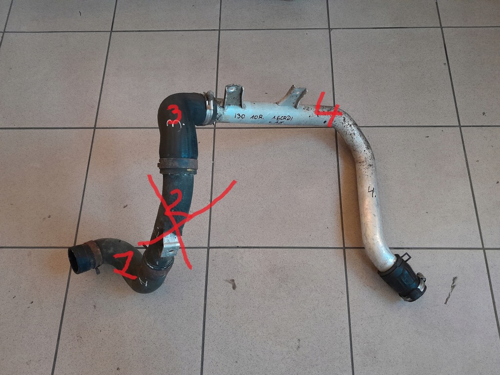 Купить Hyundai i30 2010r 1.6 crdi a/t пабтрубок  труба шланг интеркулер интеркулер