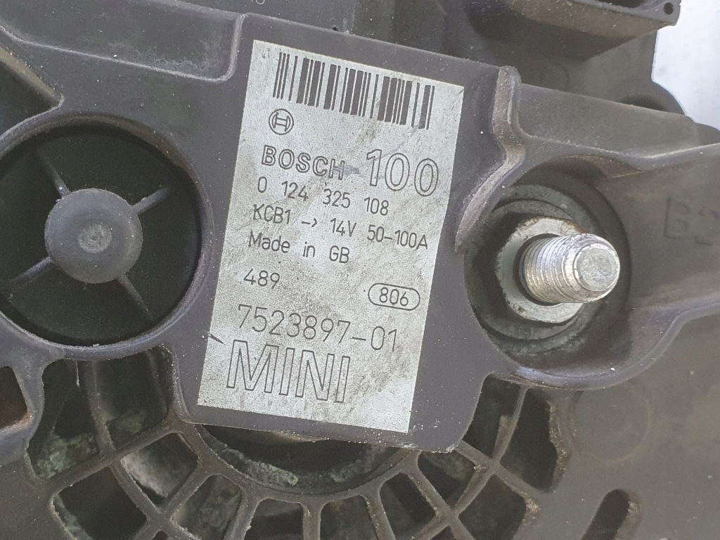 фото №2, Генератор mini one r50 r53 1.6 16v _ 0124325108 генератор оригінал