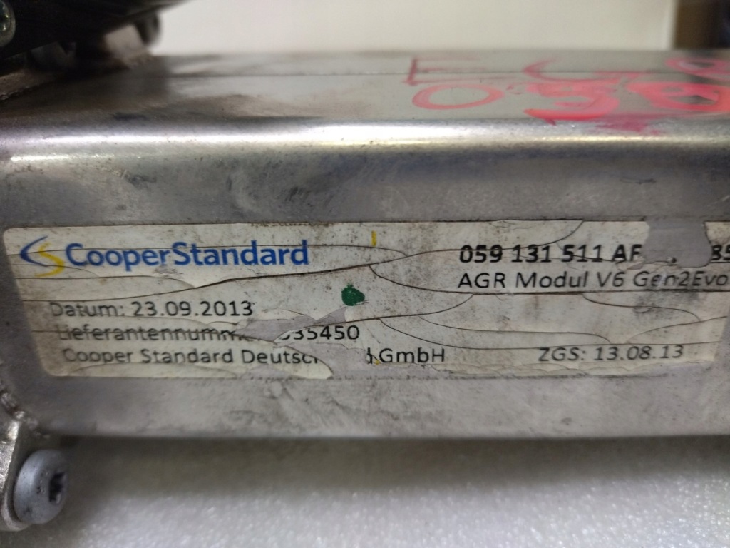 059131309c клапан радіатор egr audi a6 a7 3.0 tdi Зі Шроту