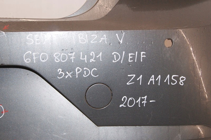 фото №6, Seat ibiza v 5 2017- бампер задній 3pdc 6f0807421d