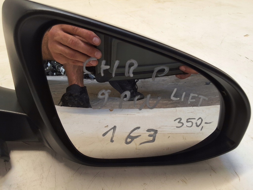 фото №7, Toyota c-hr lift 2019-2024 зеркало правое 9 pin цвет 1g3