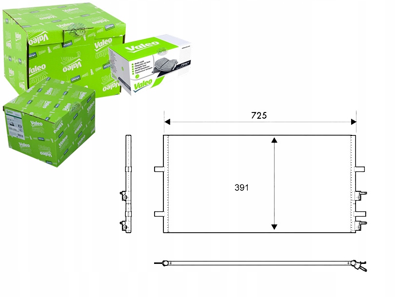 фото №1, Valeo конденсатор кондиционера ford transit transit