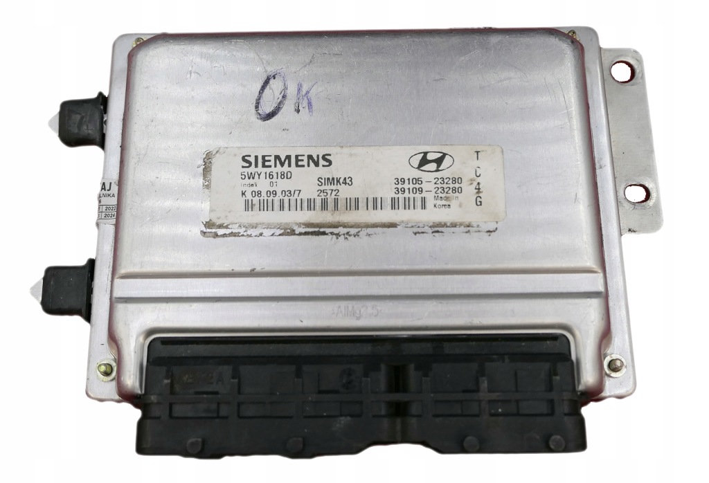 фото №1, Блок управления hyundai coupe 39105-23280 39109-23280