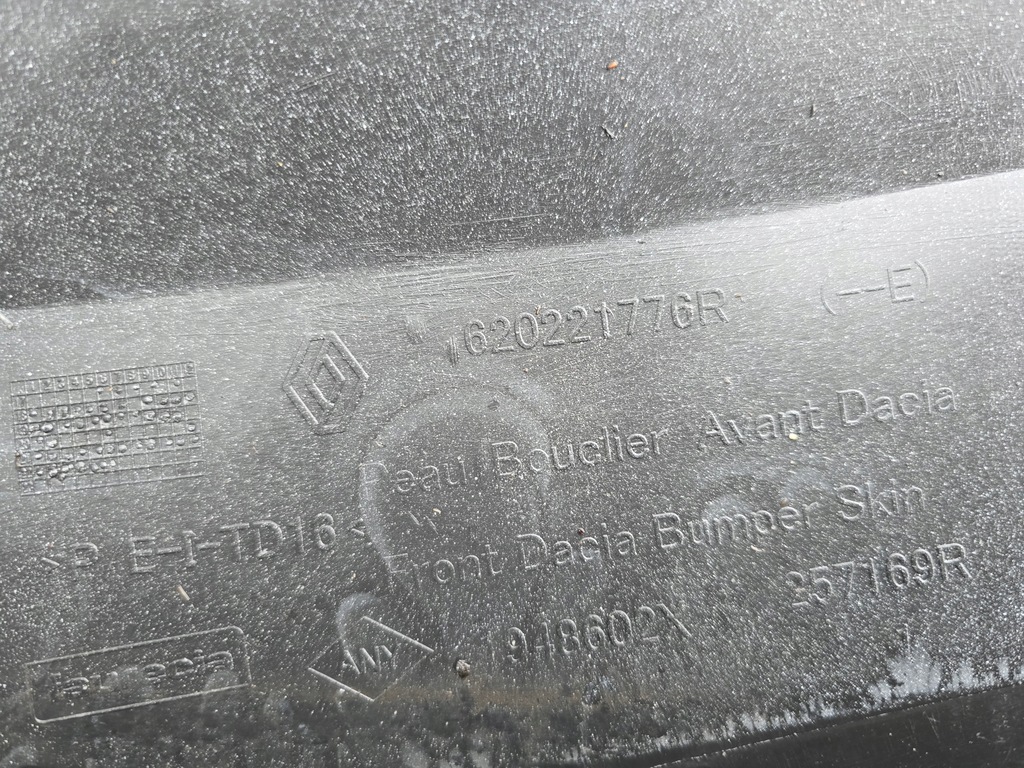 фото №8, Dacia duster ii 2 17- бампер перед передний 620221776r