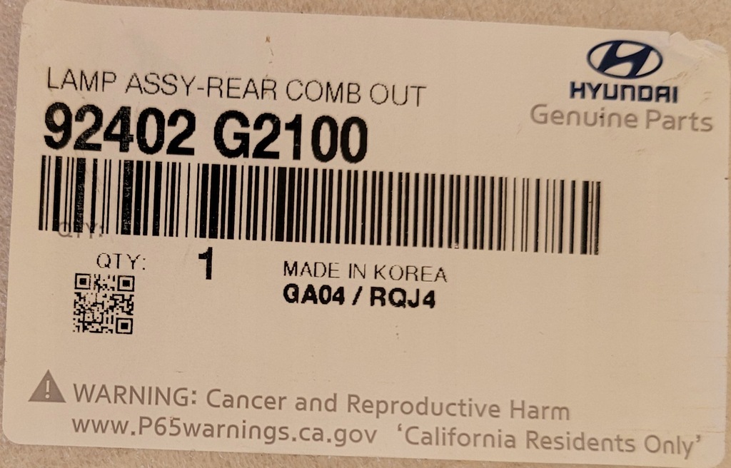 фото №14, Лампа правая задняя led hyundai ioniq 2016- nowa