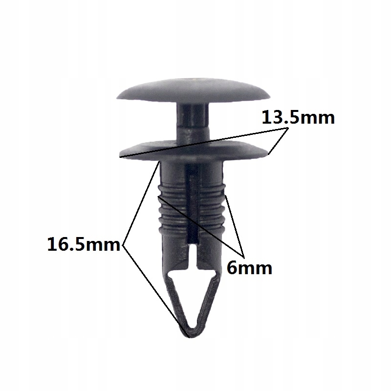 фото №6, Nr 3-20 sztuk замок брызговики push клипсы - ford