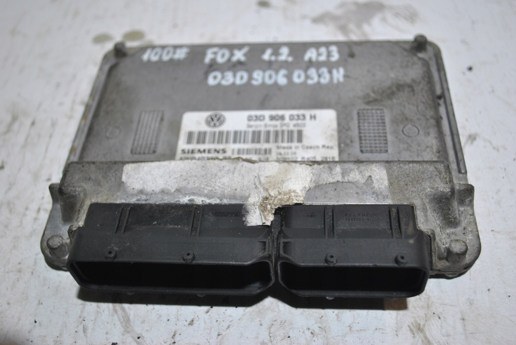 фото №5, Бортовий комп'ютер двигуна vw fox 1.2 03d906033h