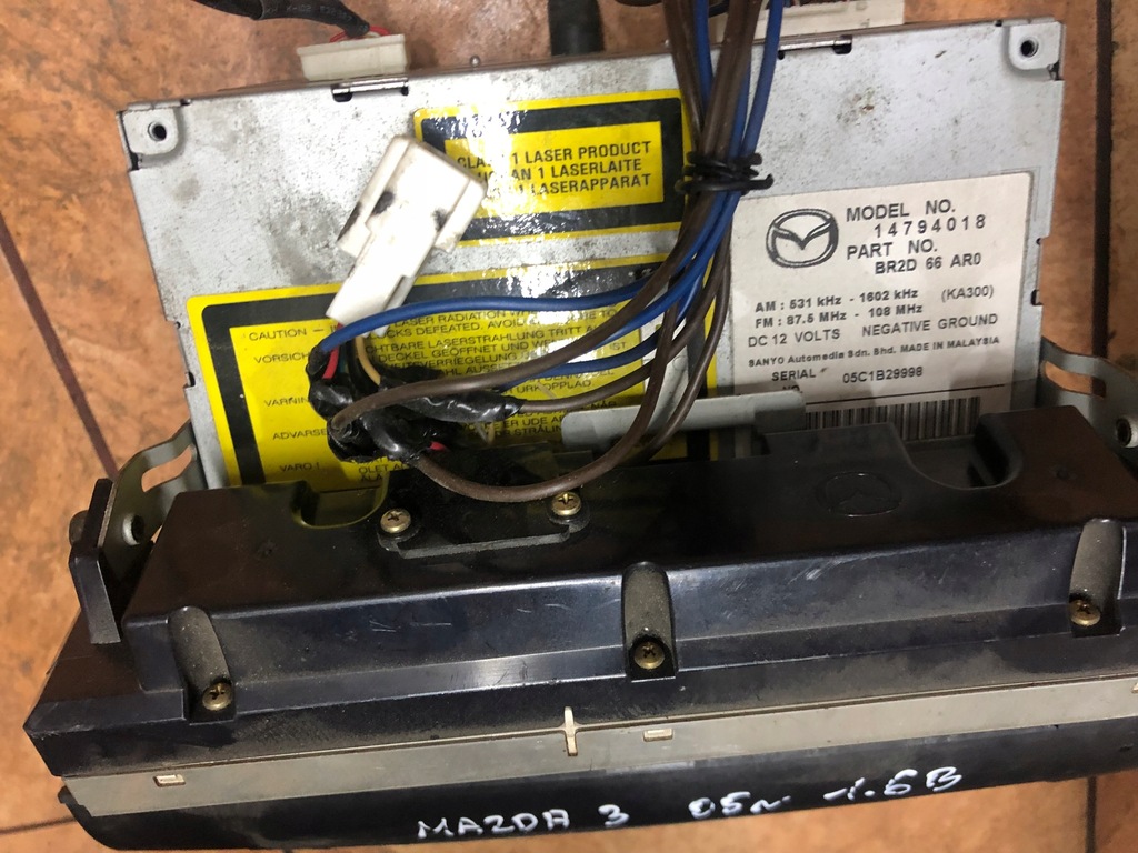 фото №5, Радіо mazda 3 1.6b 05r. hb