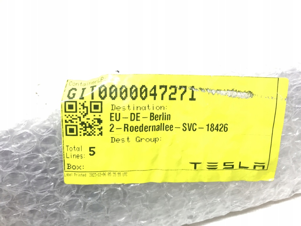 Tesla model x - пряжка поперечина безпеки 1614220-00-e Зі Шроту
