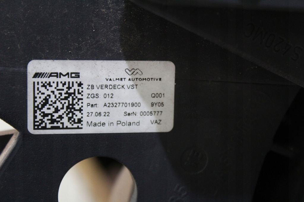 фото №8, Крыша cabrio mercedes sl 232 r232 w232 6.3 amg полный a2327701900